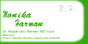 monika harman business card